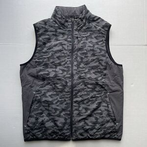 Vineyard Vines Jim Nantz Performance Waterproof Full Zip Puffer Vest Camo M